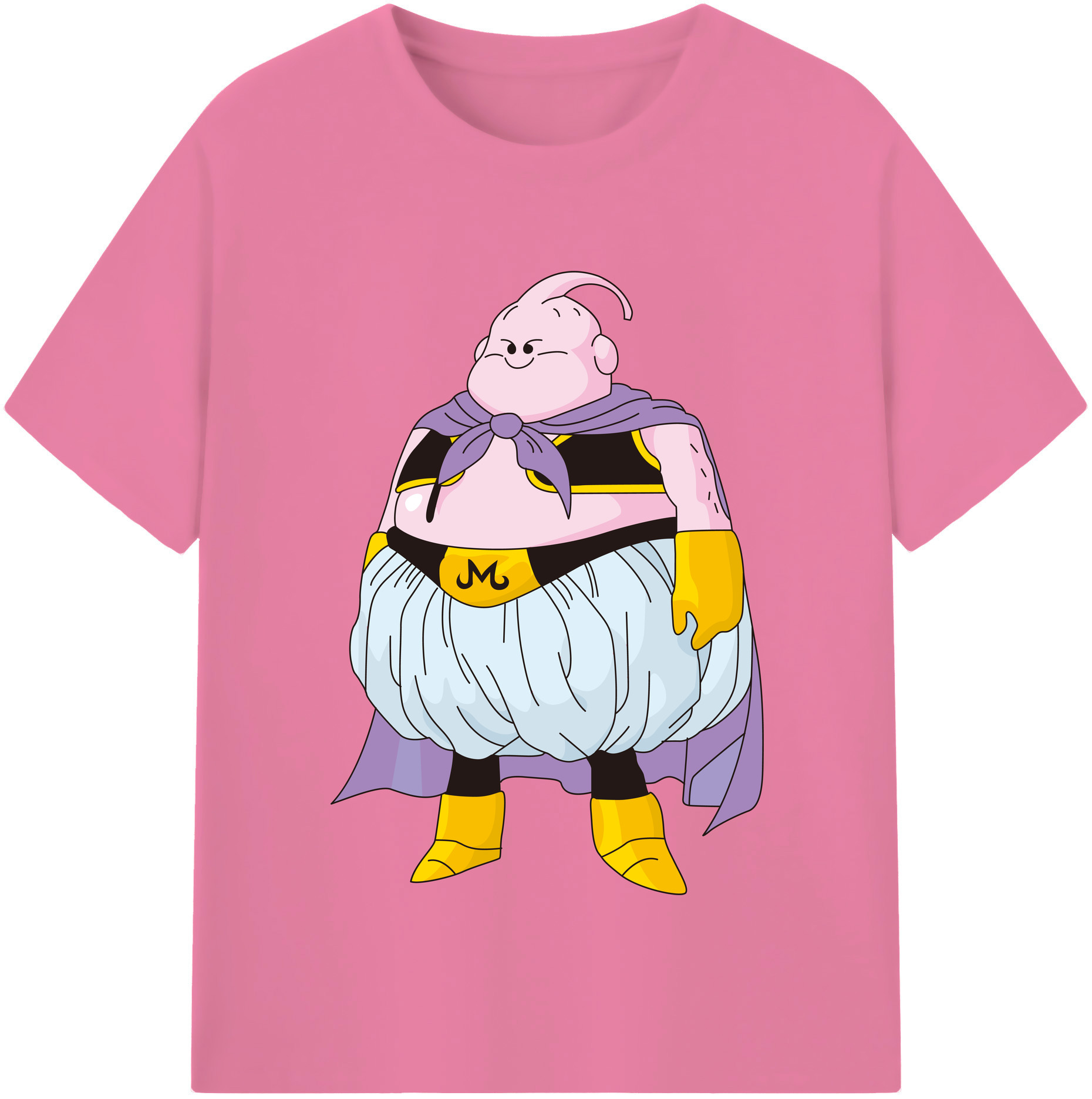 （画像用） ドラゴンボール 魔人ブウ DRAGON BALL Majin Buu 綿100％半袖Tシャツ（フロントプリント）